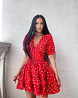 Сукня в горошок з пишною спідницею, фото 3