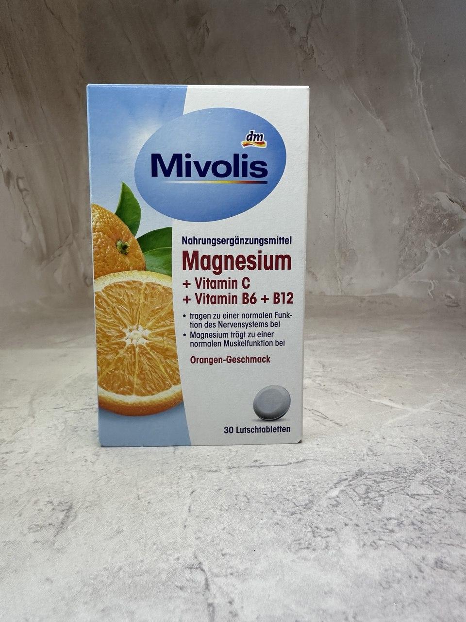 Magnesium Mivolis (Міволіс) + Vitamin C + Vitamin B6 + B12 вітамінний комплекс 30 шт