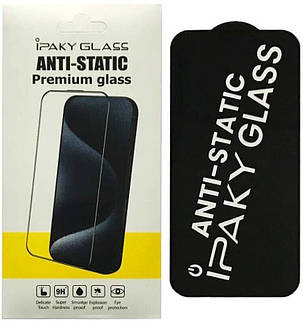 Захисне скло Samsung S24 FE S721 black frame iPaky Antistatic, фото 1