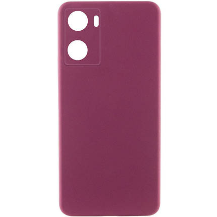 Чохол Silicone Cover Lakshmi Full Camera (AAA) для Oppo A57s / A77s Бордовий / Plum, фото 1