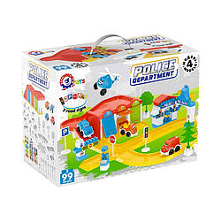 Ігровий набір "Поліцейський паркінг" 0006TXK 99 деталей 4 моделі