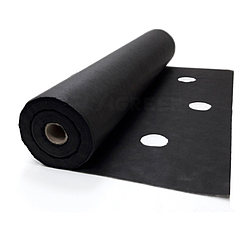 Агроволокно Shadow 50 г/м2, 1.6×100 м чорне з перфарацією Shadow 3 отвори, 50 г/м2, 1.6×100 м
