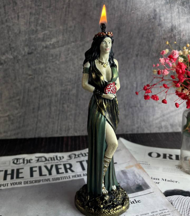 Воскова магічна свічка - Богиня Персефона, фото 1