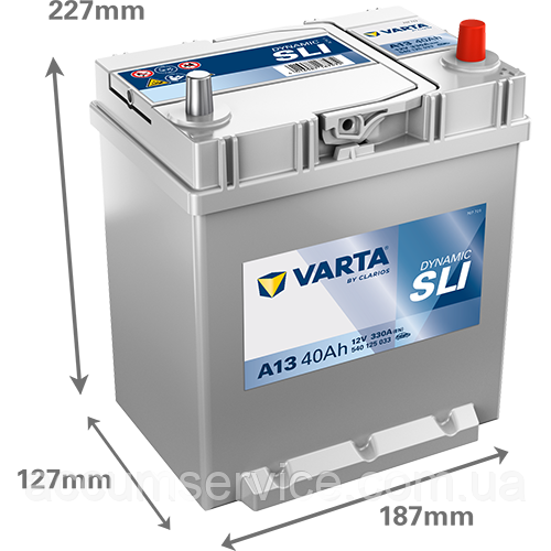 Акумулятор VARTA DYNAMIC SLI 540 125 033 A13