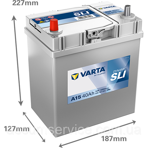 Акумулятор VARTA DYNAMIC SLI 540 127 033 A15