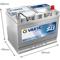 Акумулятор VARTA DYNAMIC SLI 570 412 063 E23