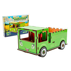 Дитячий дерев'яний 3D конструктор "Вантажівка" Puz-00929, 37 деталей