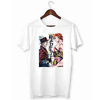 Футболка біла з оригінальним принтом "Record of Ragnarok Повість про кінець світу Геракл Джек Потрошитель" Push IT