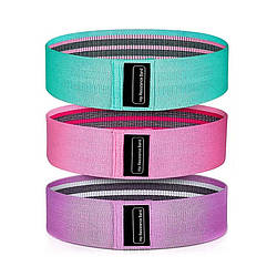 Набір резинок для фітнесу "Booty Resistance Bands" NE-ESP-35 3 шт