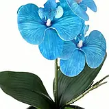 Штучна квітка орхідеї для декору, 31 см, фото 4