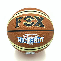 М'яч баскетбольний Fox ball №7 NE-BAS-1026 коричнево-бежевий