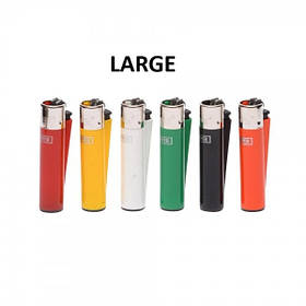 Запальничка CLIPPER REUSABLE CP11R (LARGE) кольорова (48шт/уп)
