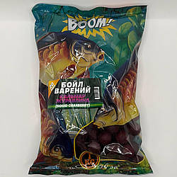 Бойли прикормочні варені Boom 20 mm 1 кг (Кальмар - журавлина)
