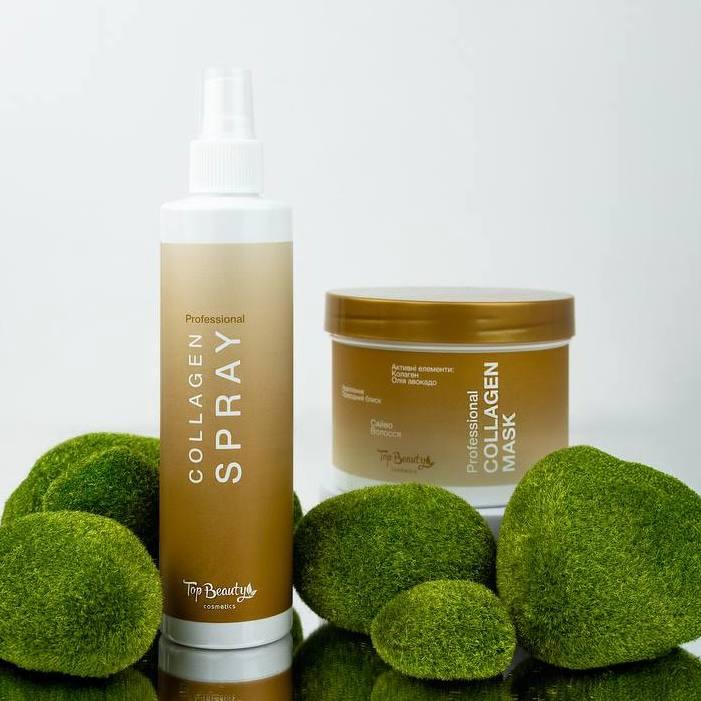 Набір для відновлення волосся Top Beauty Professional Collagen (маска, спрей)