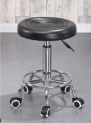 Стілець косметичний обертовий на 360° HOKER чорний 18320 / 23505