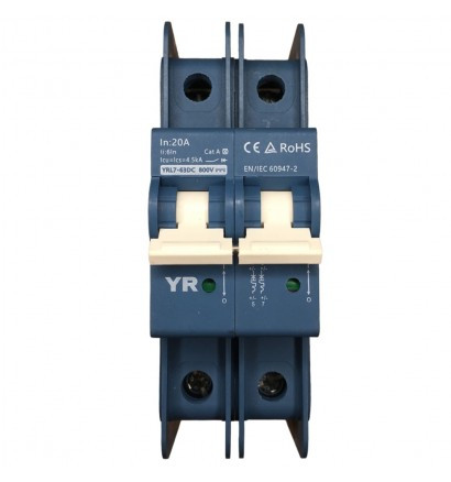 Автоматичний вимикач YRO DC YRL7-63DC 800V (2P/32А)