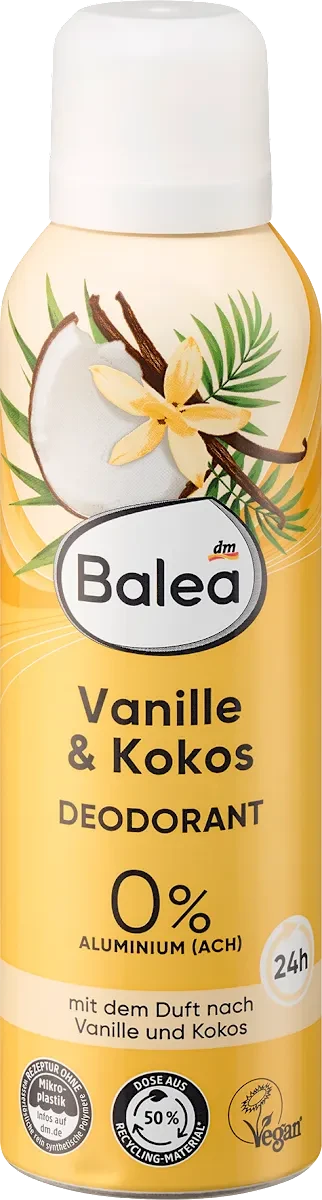 Дезодорант аерозольний Balea Vanille & Kokos, 200 мл