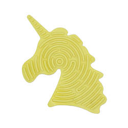 Дитяча розвиваюча дошка для сенсорної активності "Єдиноріг" GS0108 двостороння Жовтий