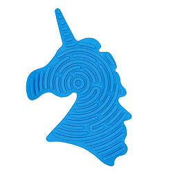 Дитяча розвиваюча дошка для сенсорної активності "Єдиноріг" GS0108 двостороння Синій