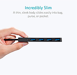 USB-хаб Anker 4-Порта Ульта тонкий USB 3.0 Hub A7516, USB-розгалужувач 4 порти, фото 6