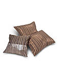 Комплект декоративних подушок Firanka Line 45х35см 2шт, 33х30см 1шт, коричневий і теракотовий (п_0796), фото 2