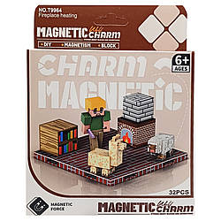 Дитячий магнітний конструктор Minecraft 9964, 32 деталі