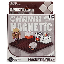 Дитячий магнітний конструктор Minecraft 9965, 27 деталей