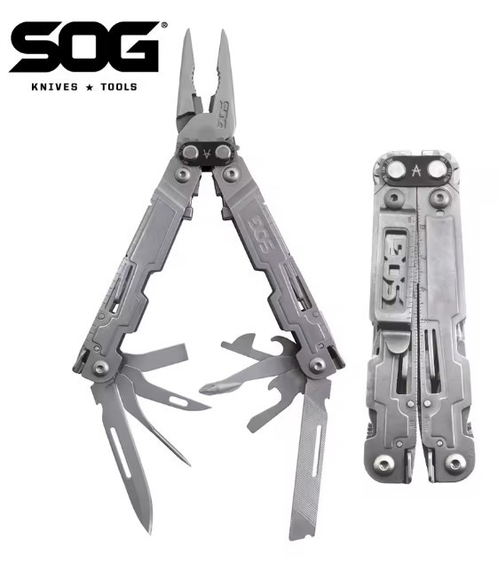 Мультитул SOG PowerAccess 18 в 1 — універсальний інструмент нержавіюча сталь, фото 1