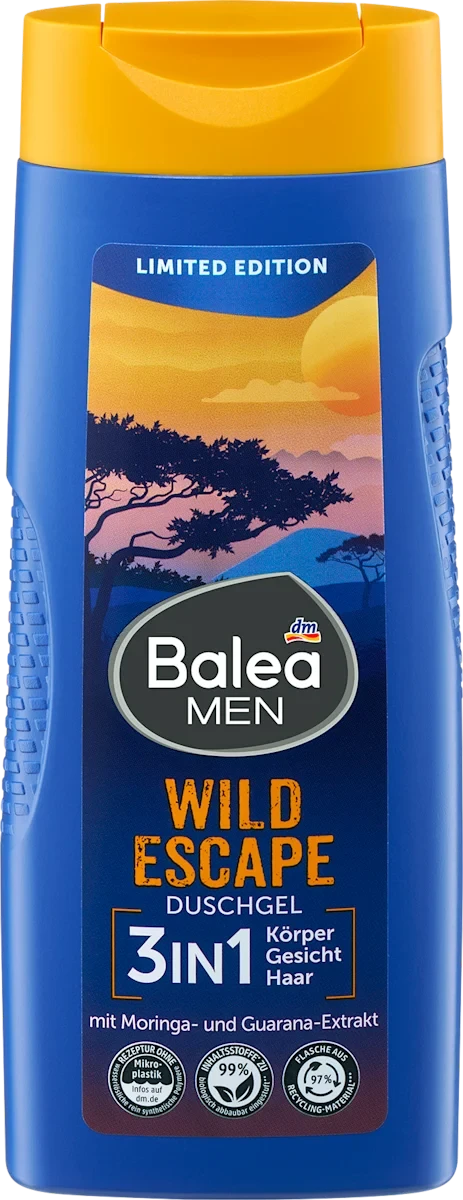 Гель для душу Balea Men 3in1 Wild Escape, 300 мл