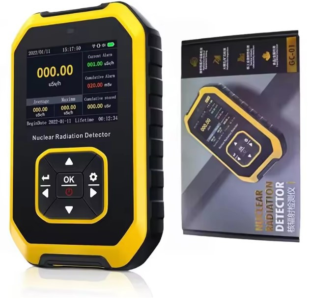 Дозиметр Fnirsi GC-01 | Радіаційний лічильник Гейгера-Мюллера з РК-дисплеєм та вібросигналом