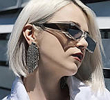 Сонцезахисні окуляри у футуристичному стилі ,з ширококутними лінзами, фото 2