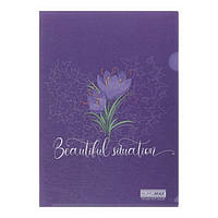 Папка-куточок А4 Buromax Arabeski фіолетова