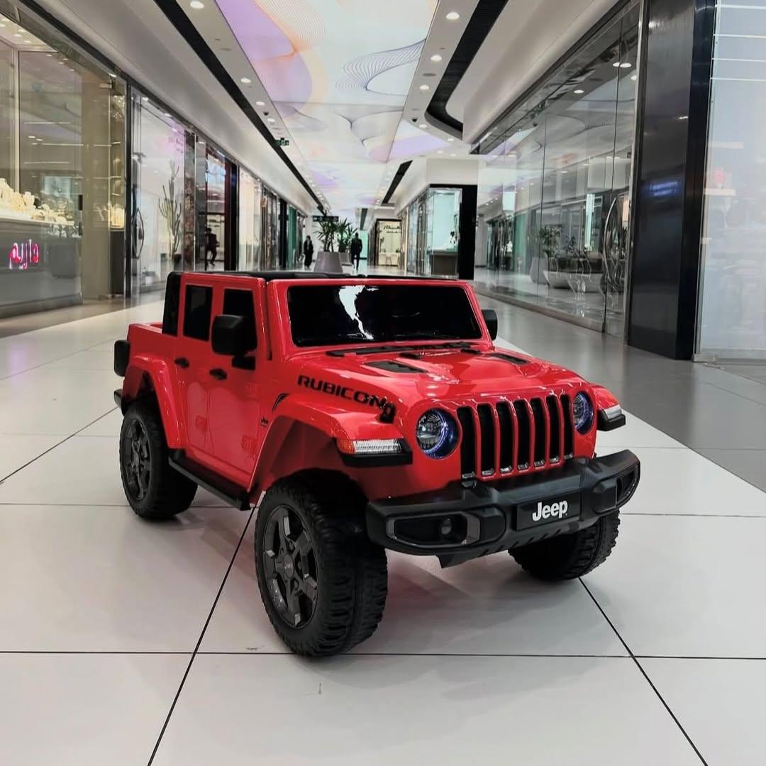 Дитячий електромобіль на акумуляторі Джип Jeep Rubicon Gladiator M 5740 з пультом для дітей 3-8 років Червоний