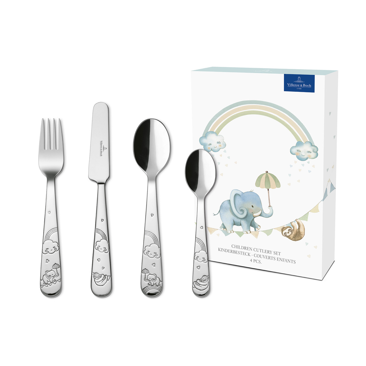 Набір дитячих столових приборів Villeroy&Boch Boho Kids Walk Elefant 4 предмети 1265352091