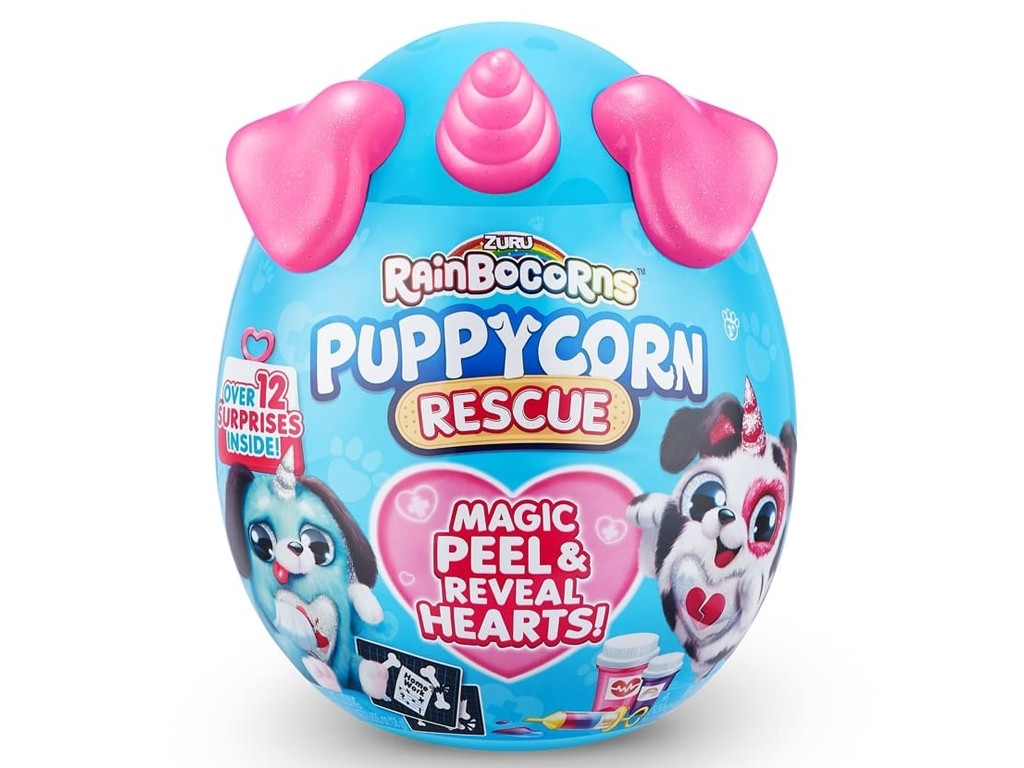 М&#039;яка іграшка-сюрприз Puppycorn Rescue Rainbocorns 9261D, фото 1