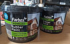 Фарба гумова універсальна Farbex Rubber Paint 12кг Яскраво-блакитна RAL5015 матова акрилова еластична прогумована, фото 7