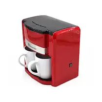 Кавоварка DOMOTEC MS-0705 Червона (500 Вт, 2 кер. чашки по 150 мл), фото 4