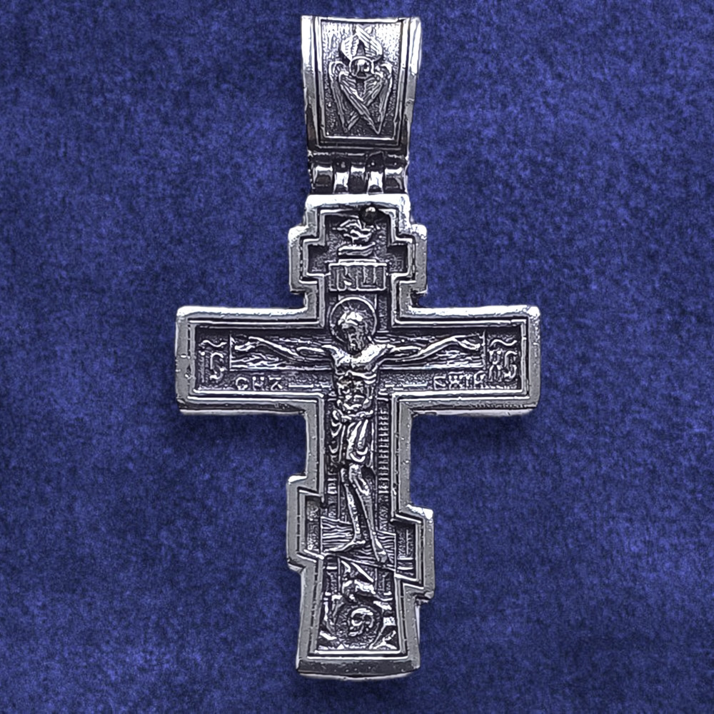 Хрестик срібний 21.1 г, чорнений