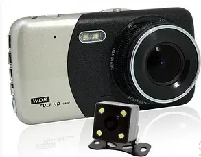 Відеореєстратор DVR CT 503 / z14a 1080P 4" з двома камерами, фото 1