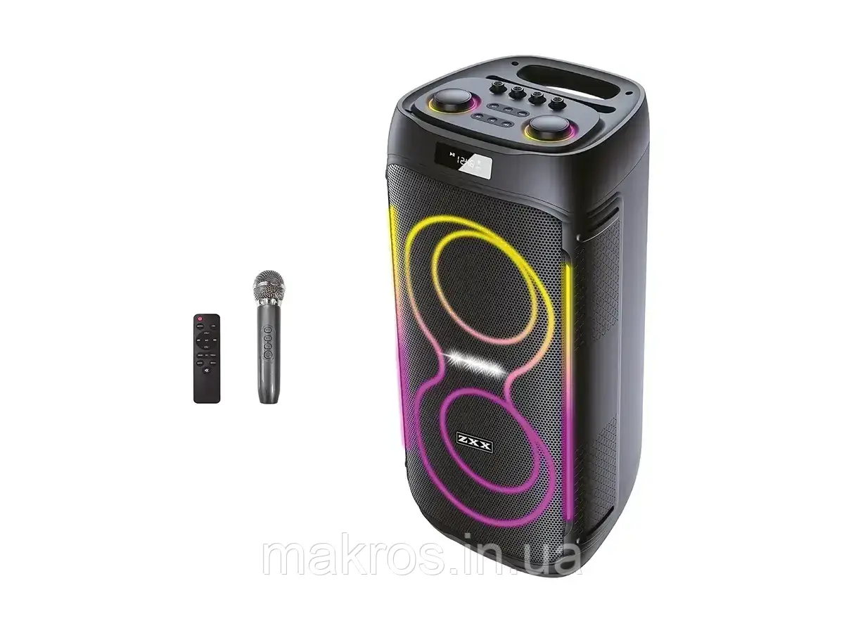 Акустика переносная с микрофоном ZXX-5509 1200Вт 2x6,5