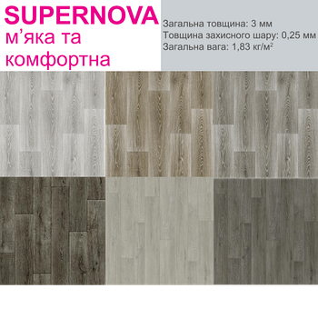 Лінолеум побутовий Tarkett Supernova