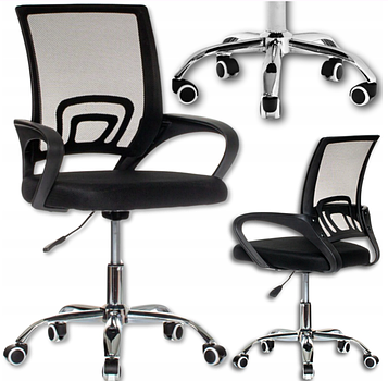 Офісне крісло Care Life Black Mesh (CF-09)