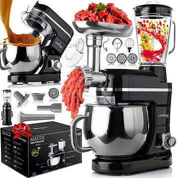 Кухонний комбайн Lehmann Mastic Black 3000 Вт
