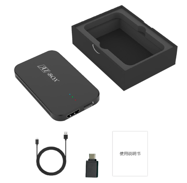 AMIUHOUN CarPlay Ai Box Android Box Wifi 2G+32G Plug and Play Дротовий-бездротовий фронтальний