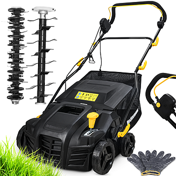 Електричний скарифікатор, аератор (400 мм, 55 л) Heckermann SVWA20