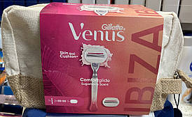 Gillette Venus Ibiza Comfortbridge набір для гоління жіночий Бритва з 2 змінними картриджами + Косметичка