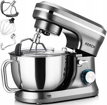 Тістоміс міксер планетарний KERCH FERRO Grey 1700 Вт