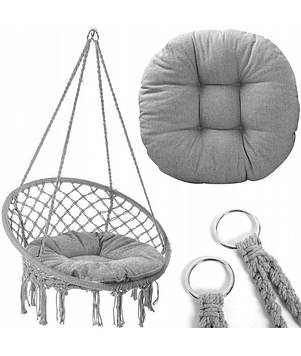 Підвісне крісло гойдалка + подушка Boho Style Heckermann