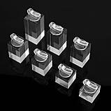 Підставки для кілець RESTEQ — набір з 7 акрилових прозорих квадратних тримачів, ідеальні аксесуари для зберігання та демонстрації, фото 7