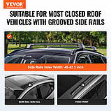 Vevor 310054 Універсальний багажник на дах, алюмінієва поперечна штанга, вантажопідйомність 90 кг, підходить для піднятих бічних, фото 2